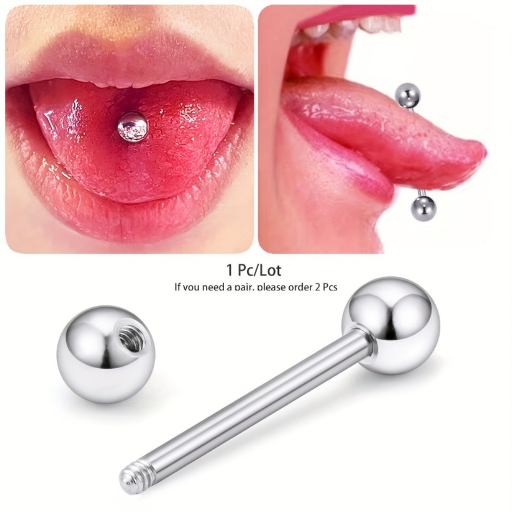 Body Jewelry Brands - Stainless Steel Barbell Rod Tongue Frenulum