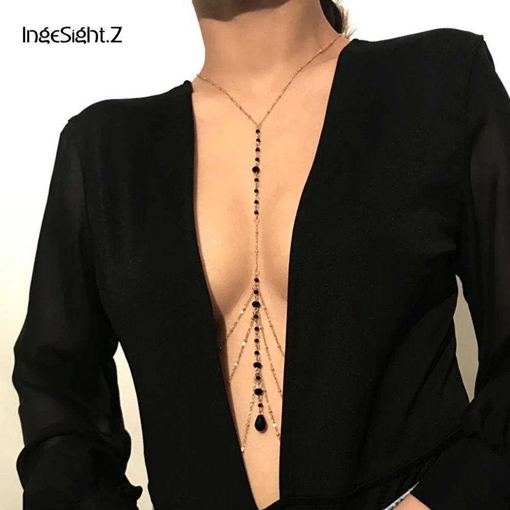 Body Jewelry Necklace - IngeSight.Z Phong Cách Đơn Giản Dây