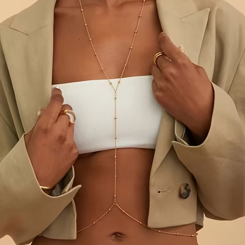Body Jewelry In Bulk - Fashion Simple Bead Chain Bohemian Women's