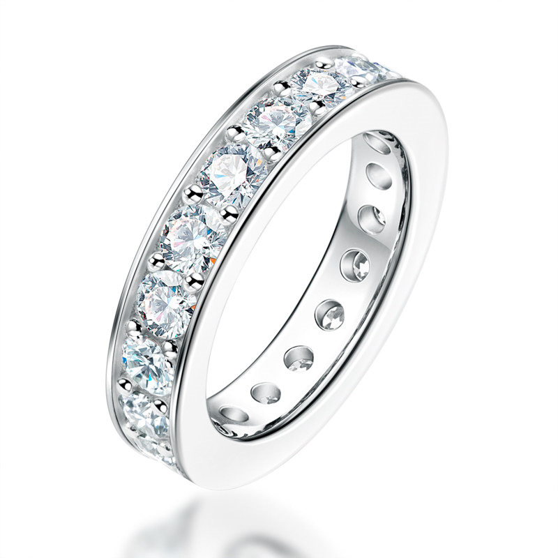 Body Jewelry Real Diamonds - Carnica 3.5mm Real Moissanite Ring for