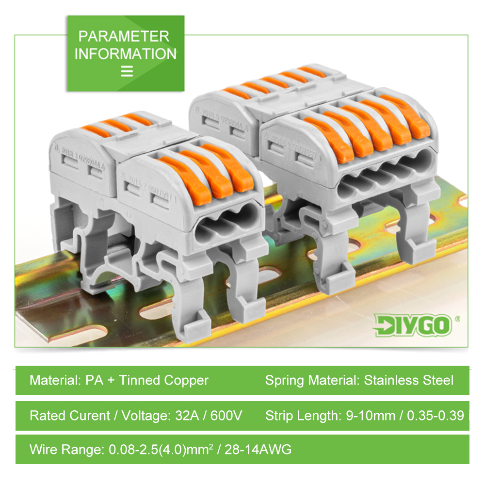 DIN Rail Fast Wire Cable Conne - đánh giá và giá Threadless Push Pin