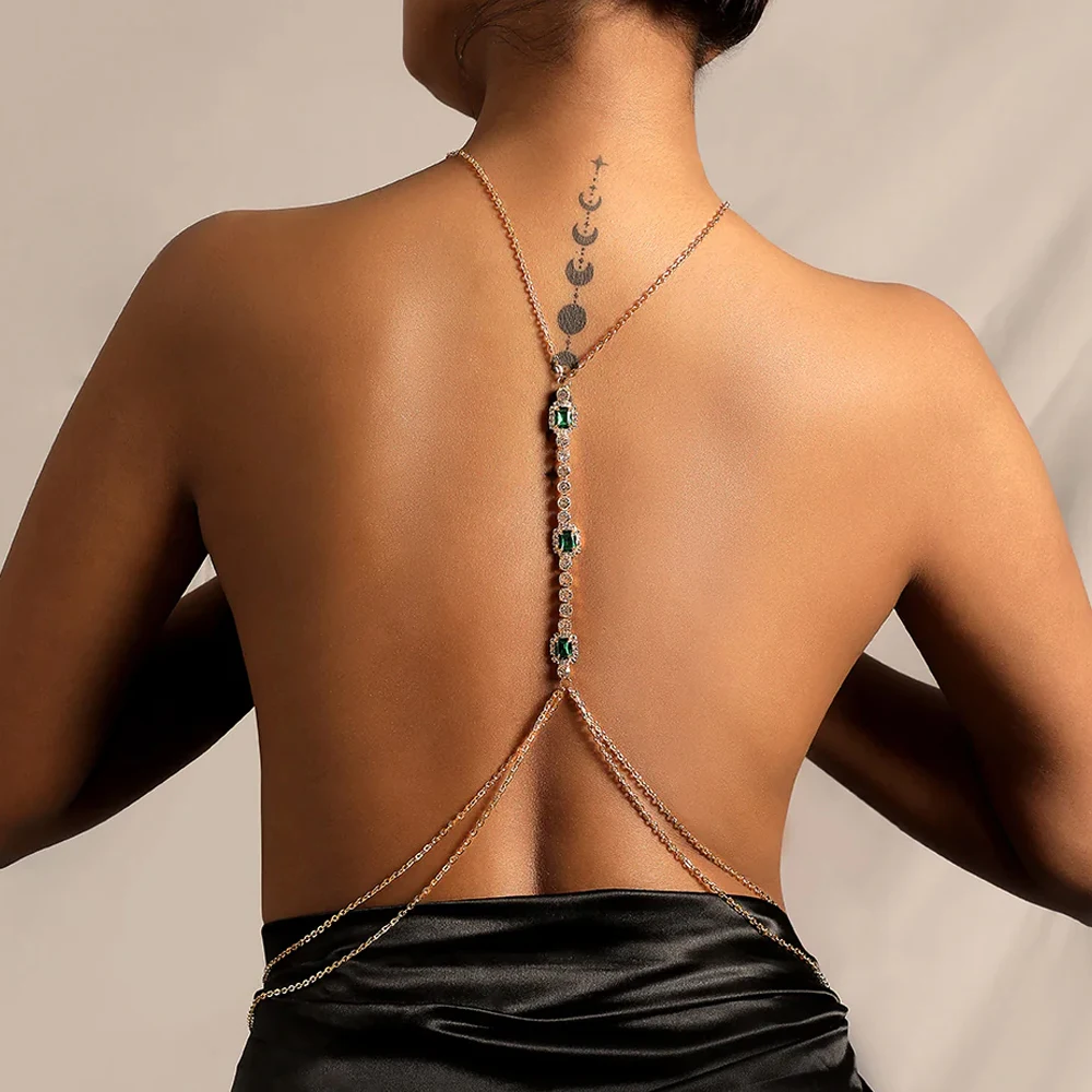Fashion Square Bridal Back Cha - đánh giá và giá Body Jewelry Necklace
