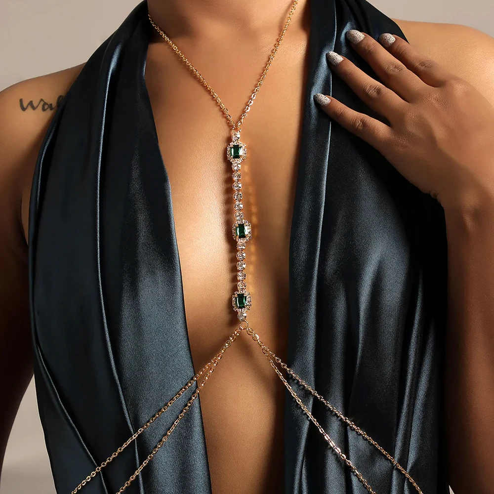 Fashion Square Bridal Back Cha - đánh giá và giá Body Jewelry Necklace