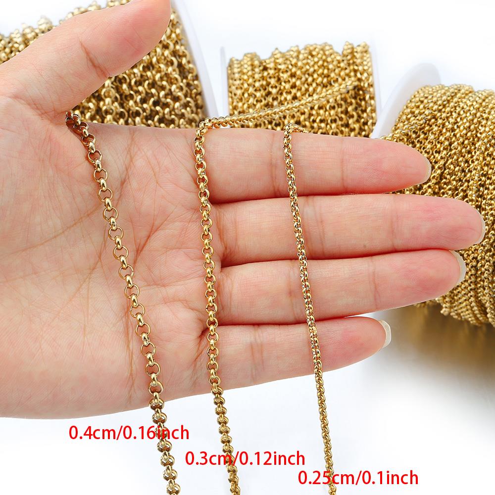 1 Meter 2-4mm Stainless Steel  - đánh giá và giá Body Jewelry Necklace