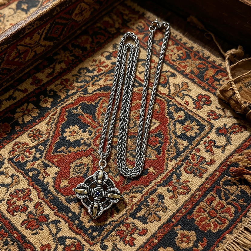 Silver retro diamond pestle pe - đánh giá và giá Body Jewelry High End