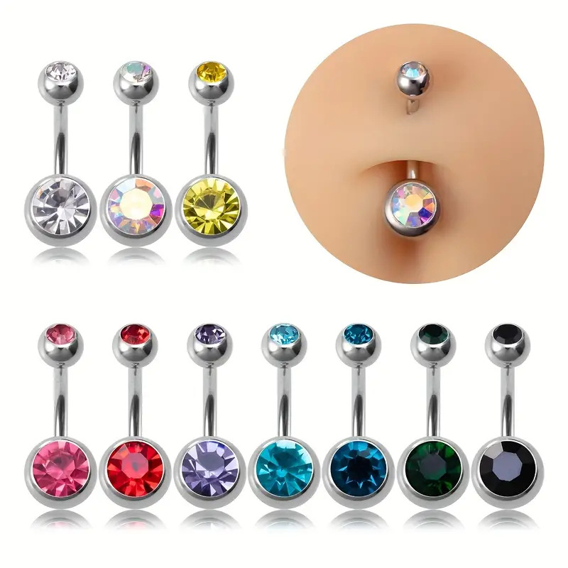 5/10/20 Miếng Zircon 14G Bụng  - đánh giá và giá Body Jewelry In Bulk