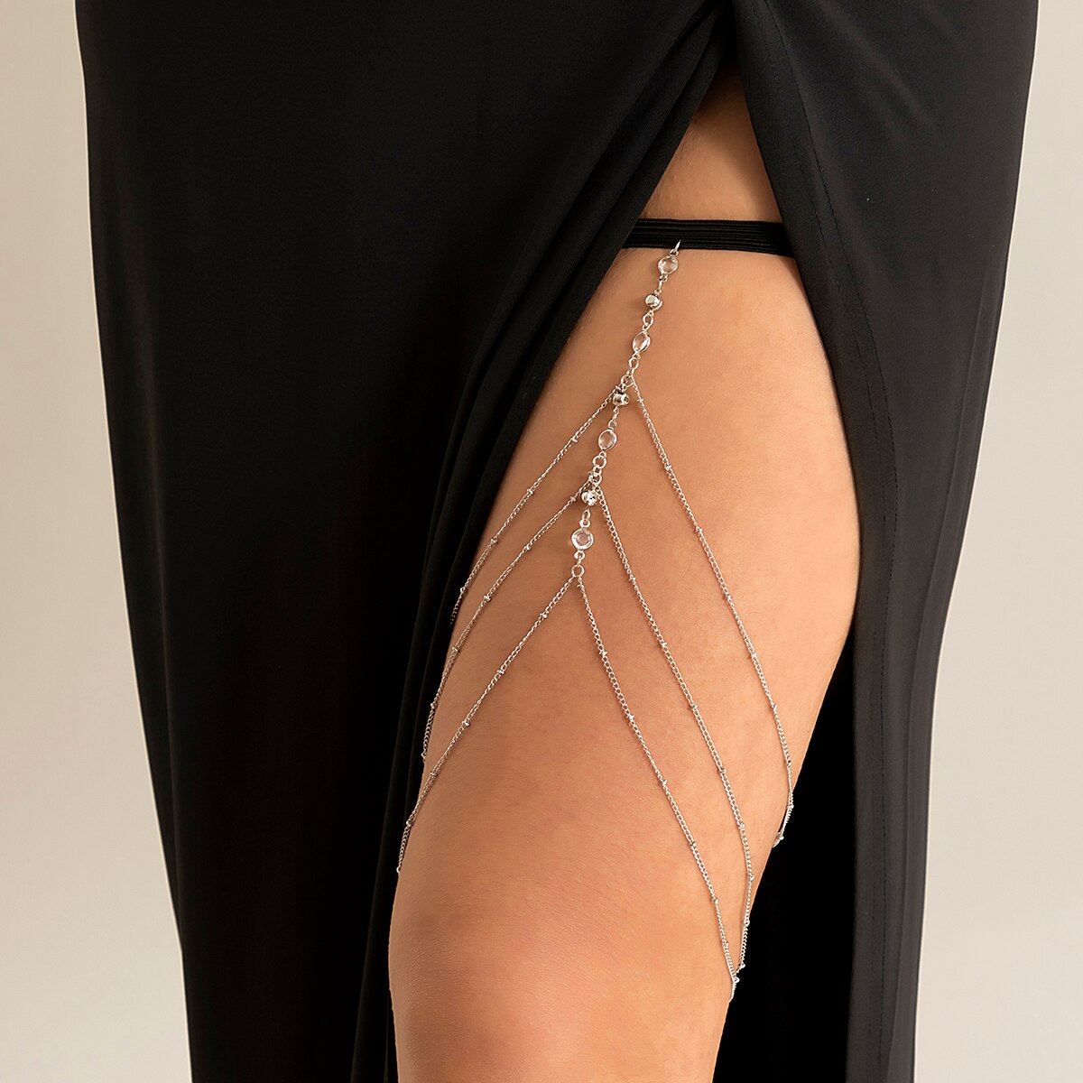 Boho Elastic Band Crystal Leg  - đánh giá và giá Body Jewelry Helix