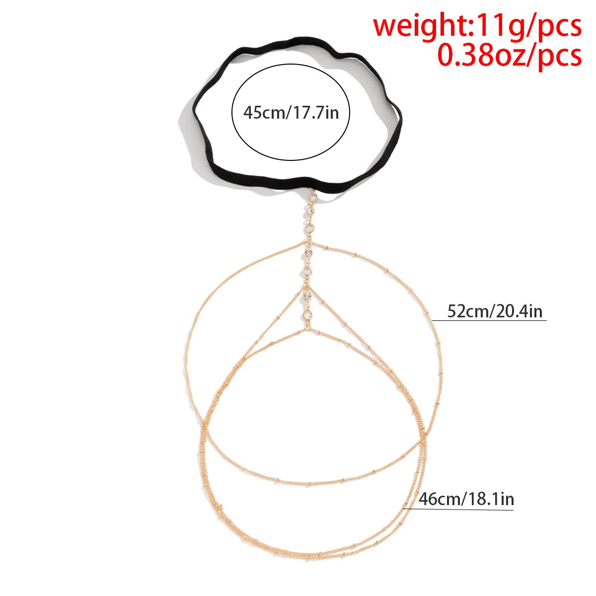 Boho Elastic Band Crystal Leg  - đánh giá và giá Body Jewelry Helix