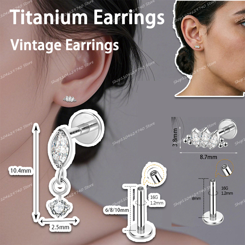Ear Piercing Jewelry Titanium  - đánh giá và giá Body Jewelry High End