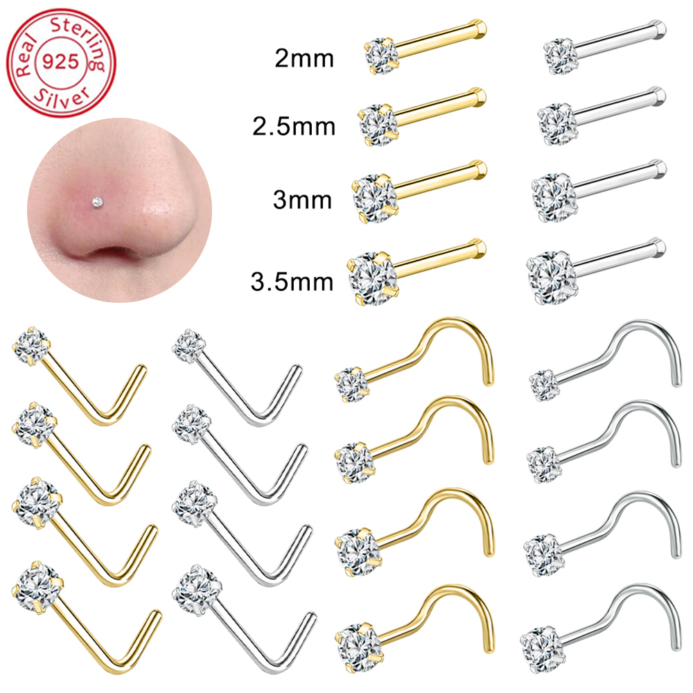 ZS 18/20G 925 Sliver Nostril P - đánh giá và giá Body Jewelry Real Gold