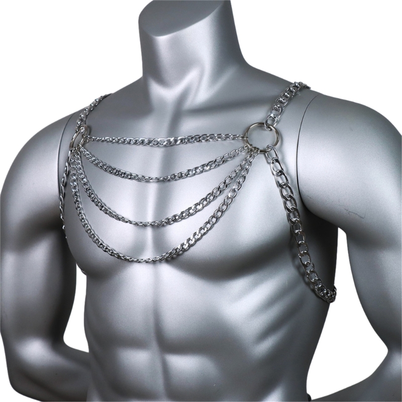 Nam Gợi Cảm Thân Kim Loại Ngực - đánh giá và giá Body Jewelry Necklace