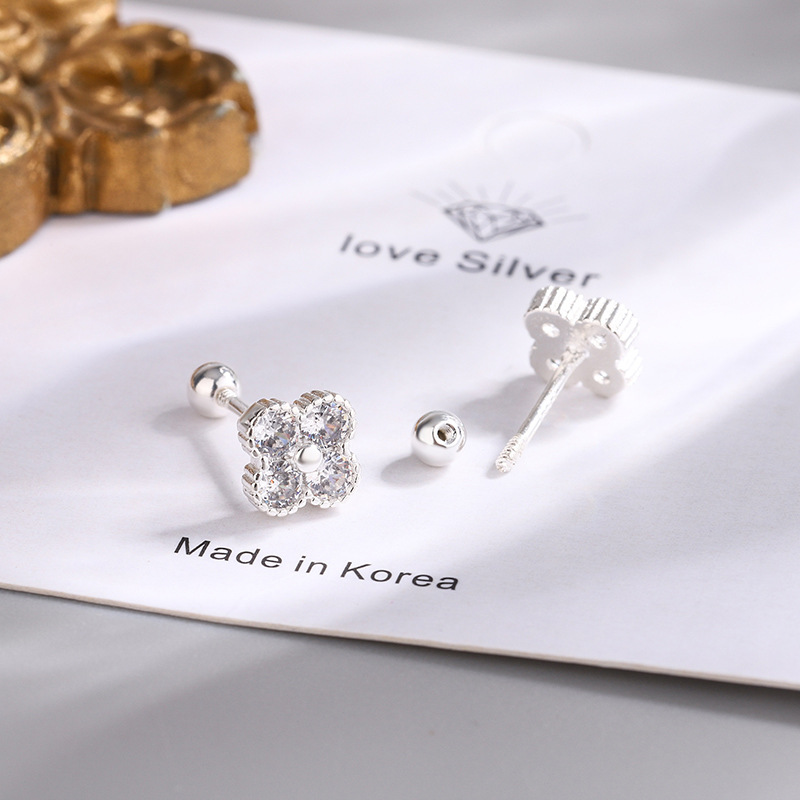 925 Sterling Silver Four Round - đánh giá và giá Body Jewelry Diamond