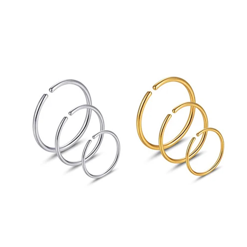 6pcs/lot Hypoallergenic Nose R - đánh giá và giá Body Jewelry Lot