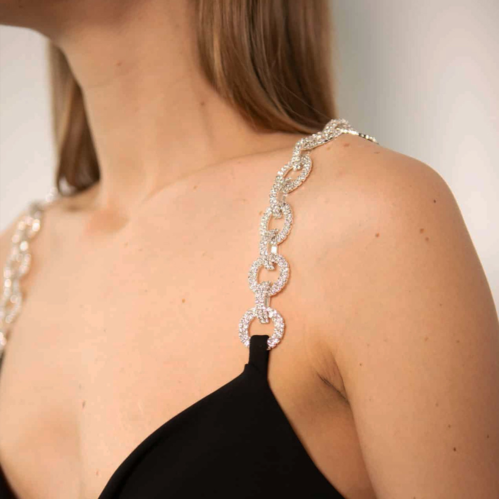 Rhinestone Bra Straps for Wome - đánh giá và giá Body Jewelry Diamond