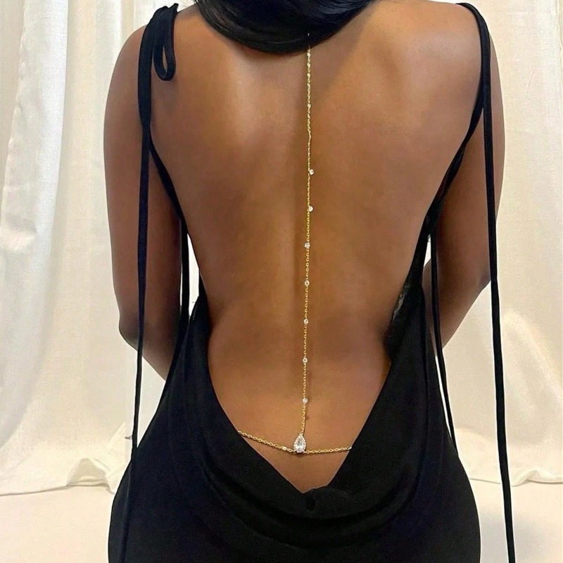 Bride Backless Rhinestone Wate - đánh giá và giá Body Jewelry In Bulk