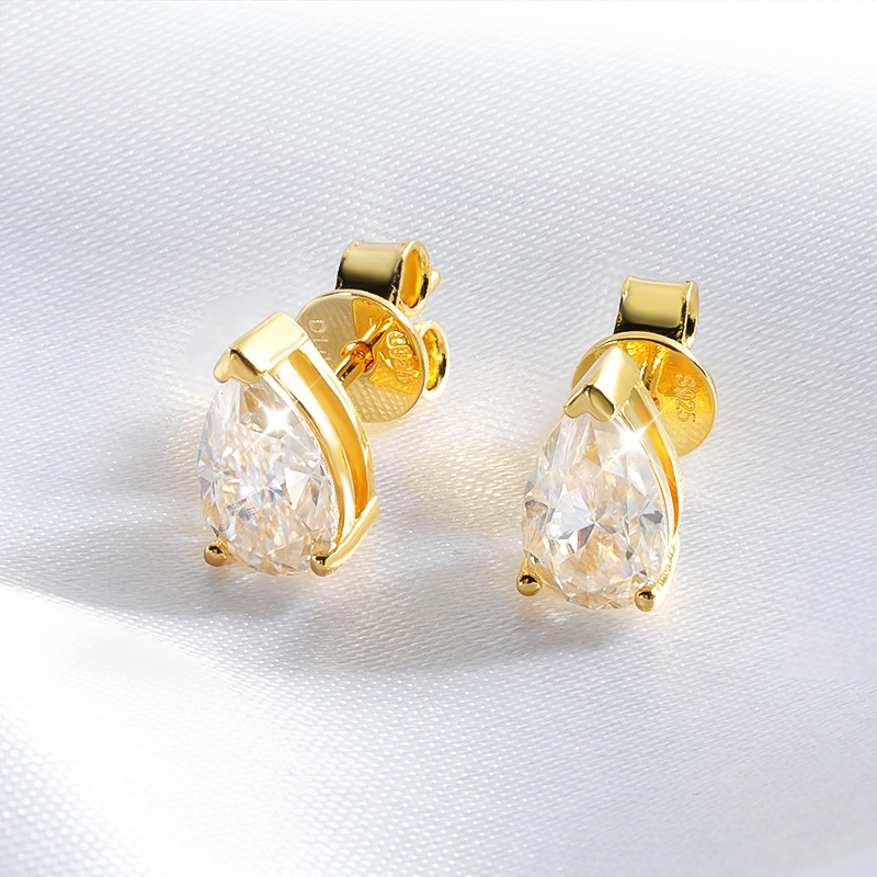 Smyoue 1CT 2CT 4CT Pear Cut Mo - đánh giá và giá Body Jewelry Diamond