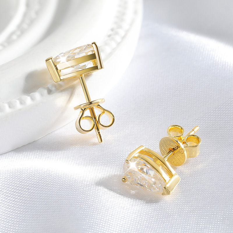 Smyoue 1CT 2CT 4CT Pear Cut Mo - đánh giá và giá Body Jewelry Diamond