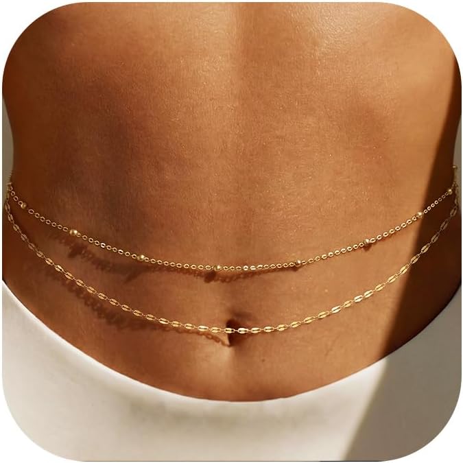 14K Gold Plated Waist Chain Wo - đánh giá và giá Body Jewelry In Bulk