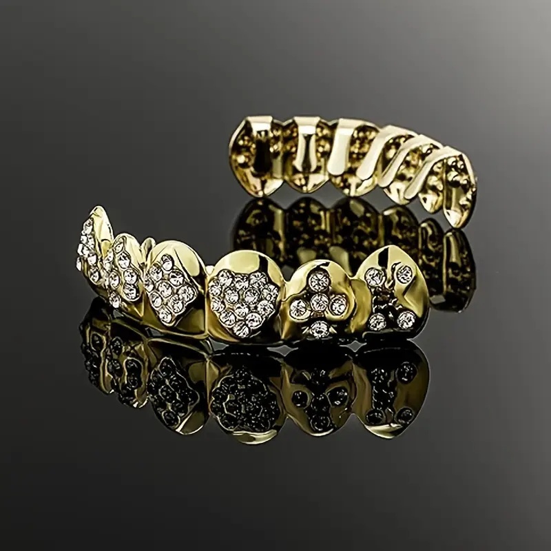1 Set Of Golden Poker Braces - - đánh giá và giá Body Jewelry Lot