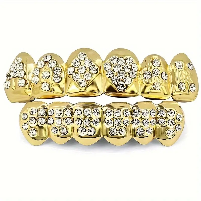 1 Set Of Golden Poker Braces - - đánh giá và giá Body Jewelry Lot