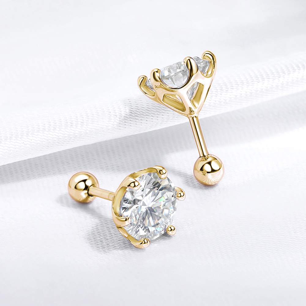18K Gold Plated 0.2-2ct Moissa - đánh giá và giá Body Jewelry Diamond